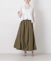 ナイロンタッサーバルーンスカート