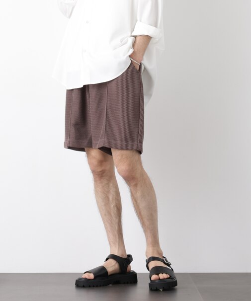 ジャガードニットソーショートパンツ（セットアップ可）