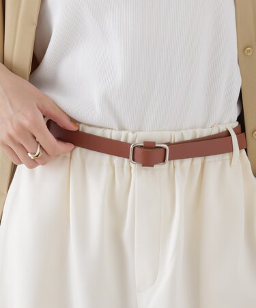 無段階調整 スクエア型バックル2cm幅ベルト