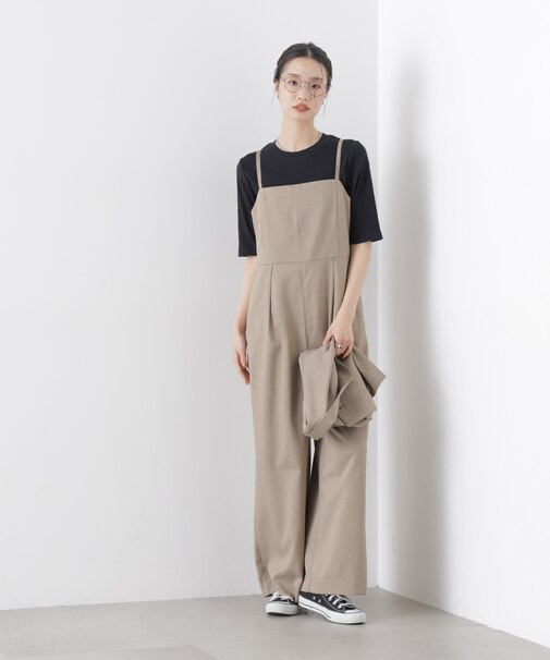 キャミソールワイドサロペットパンツ(セットアップ可)