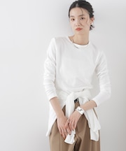 Repur加工 スムースシルケットロングスリーブトップス