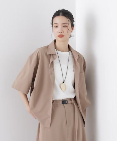 多機能2wayストレッチ ハーフスリーブシャツ(セットアップ可)