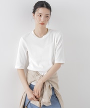 UVカット抗菌防臭吸水速乾イージーケアリブ半袖