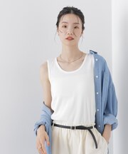 UVカット抗菌防臭吸水速乾イージーケアリブ タンクトップ