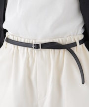 シルバースクエアバックル1.5cm幅ベルト