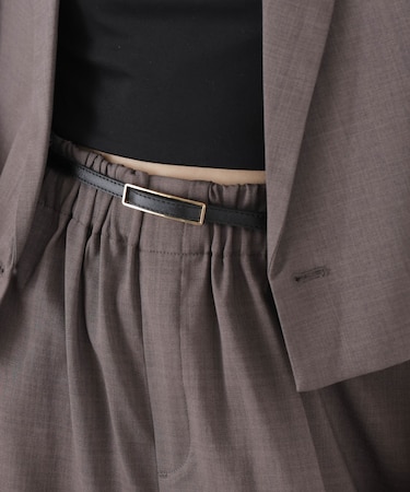 無段階調整 レクタングル型バックルベルト