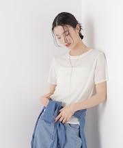 スラブシアー半袖Tシャツ