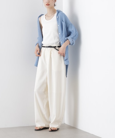 カーブシルエットイージーパンツ(セットアップ可)