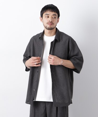 テックリネンシャツ 半袖(セットアップ可)