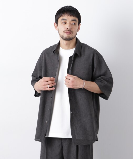 テックリネンシャツ 半袖(セットアップ可)