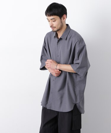 ビッグドレープシャツ 半袖