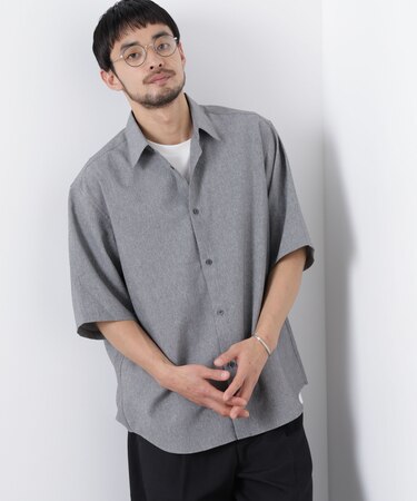 カチオン染め半袖シャツ