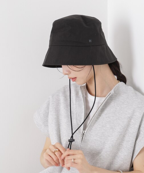 Healthknit／別注ドローコード付ワンポイント刺繍HAT