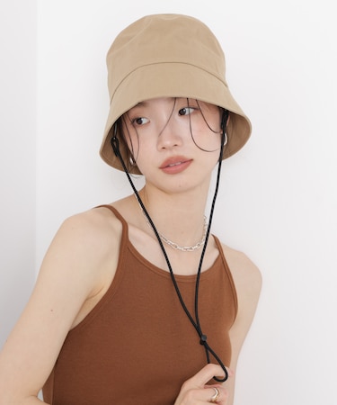 Healthknit／別注ドローコード付ワンポイント刺繍HAT