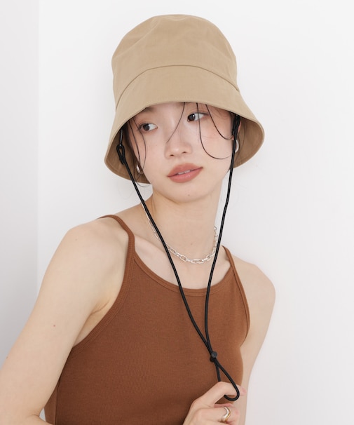 Healthknit／別注ドローコード付ワンポイント刺繍HAT