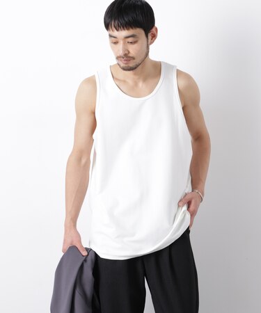 「Meaningful Continuity」coveross(R) ツイル調 冷感プレーティング天竺 タンクトップ