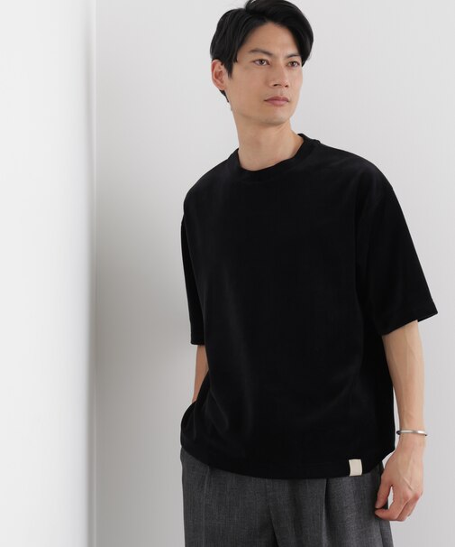 ベロア クルーネック Ｔシャツ 半袖