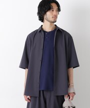 ライトウェイトストレッチ シャツ半袖（セットアップ可）