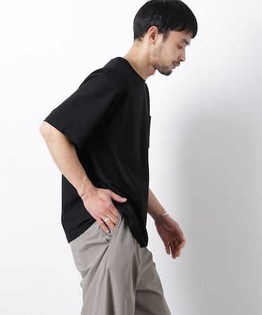 「Meaningful Continuity」coveross(R) ツイル調 冷感プレーティング天竺 ポケットTシャツ