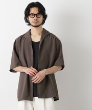 「メランジドライ」イタリアンカラーシャツ(セットアップ可)