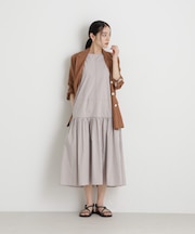 ストライプティアードワンピース