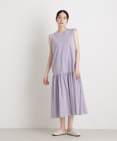 ストライプティアードワンピース