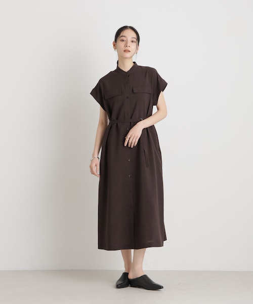 ベルト付きワンピース 3020SC Folk 春夏用 ベルト付きワンピース
