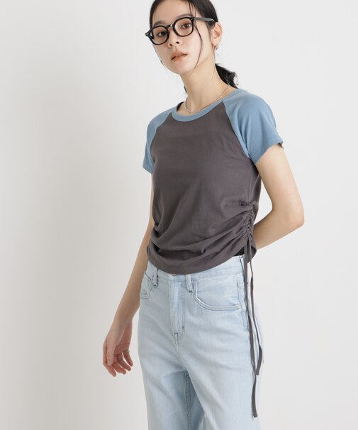 BOOKCLUB／別注 Raglan shirring shirts