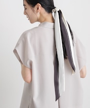 幾何柄スリムスカーフ