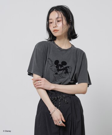 GOOD ROCK SPEED／ MickeyMouse ／ Tshirts Charcoal