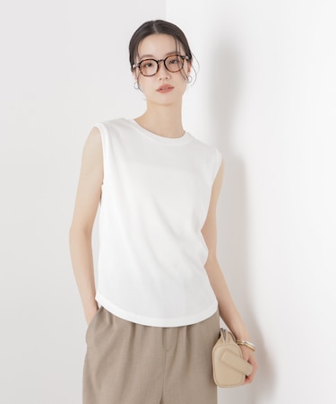 UVカット抗菌防臭吸水速乾イージーケアノースリーブトップス