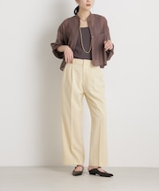 ライトファンクションタックセミワイドパンツ