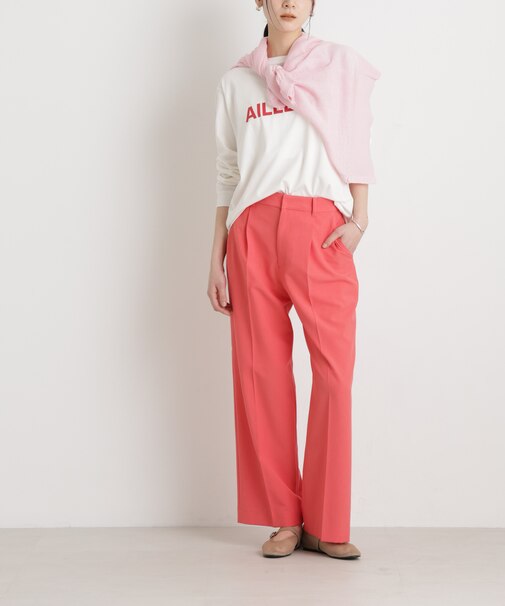 ライトファンクションタックセミワイドパンツ