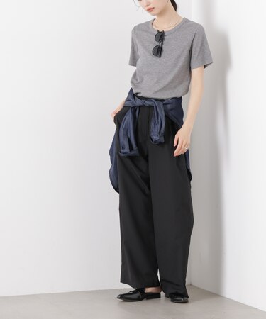 ソフトシアーツータックワイドパンツ(セットアップ可)