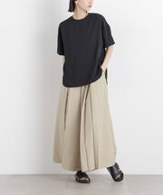 タンブラーブッチャーボックスプリーツワイドパンツ(セットアップ可)