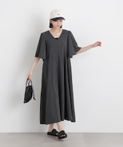 タンブラーブッチャーフレアスリーブワンピース