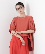 キャンディースリーブポンチカットトップス