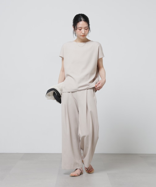 「Meaningful Continuity」coveross(R)EOSブッチャーノースリブラウス×パンツセットアップ