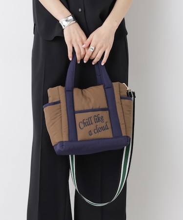 刺繍入りパフトート