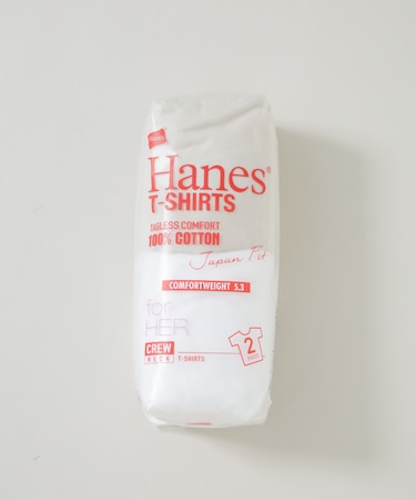 Hanes／2P JapanFit for HER クルーネックTシャツ