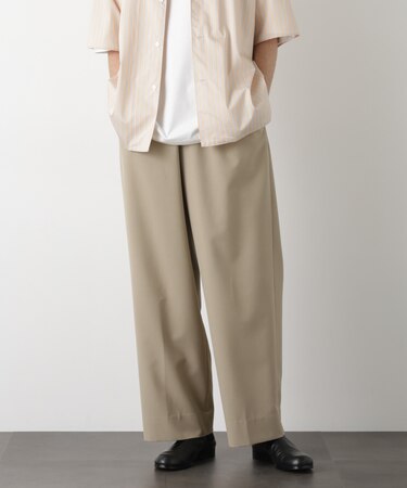 ｢OtoNANO｣大人のワイドパンツ Reflax(R) ECOウエザークロスパンツ