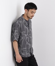 WEB限定／ジャガードパターンシャツ 半袖