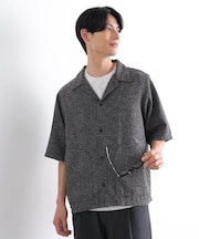 ネップポケットシャツ 半袖