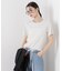 ラメリブカットクルーネックTシャツ