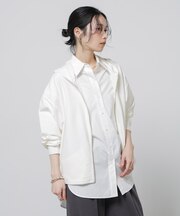 「Meaningful Continuity」coveross(R)ツイル調冷感プレーティング天竺パーカー