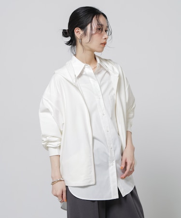 「Meaningful Continuity」coveross(R)ツイル調冷感プレーティング天竺パーカー