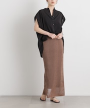 メッシュレースニットスカート