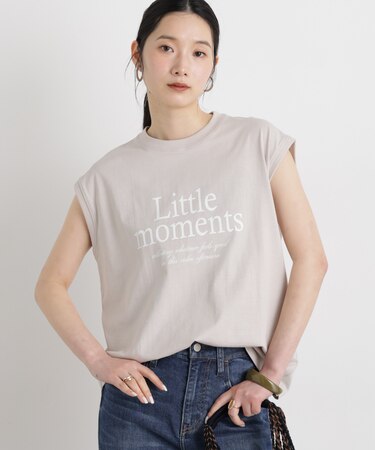 MINERALTEX(TM)ロゴプリントノースリーブTシャツ