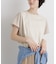 タフタコンビバックギャザーデザインカットトップス