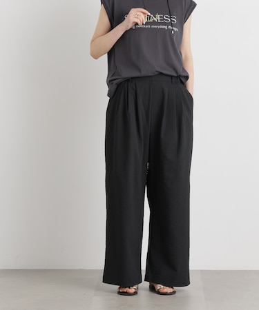 THOUSAND MILE／SEERSUCKER WIDE PANTS(セットアップ可)